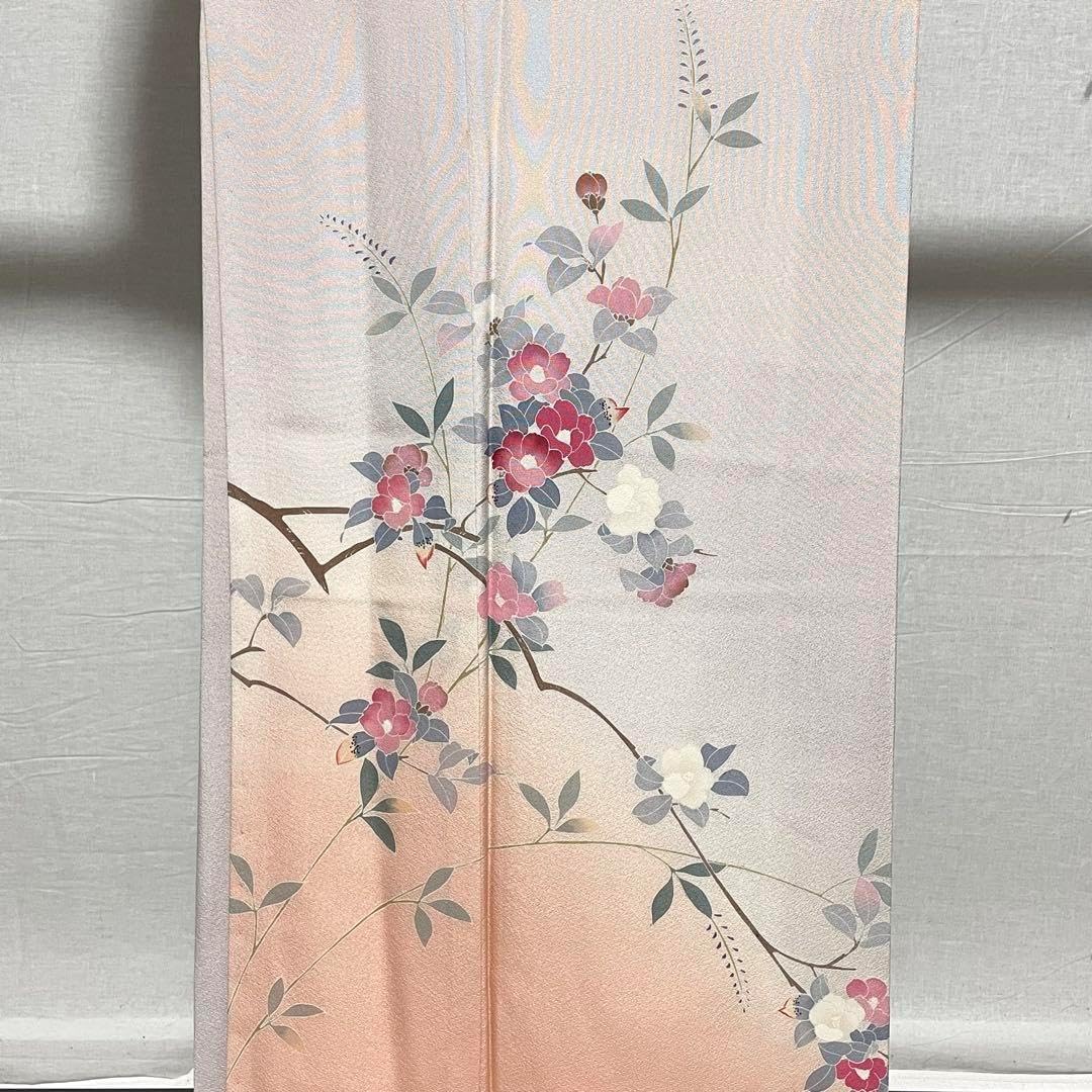 訪問着 友禅 花模様 正絹 着物 袷 しつけ糸付き極 訪問着 − 商品一覧